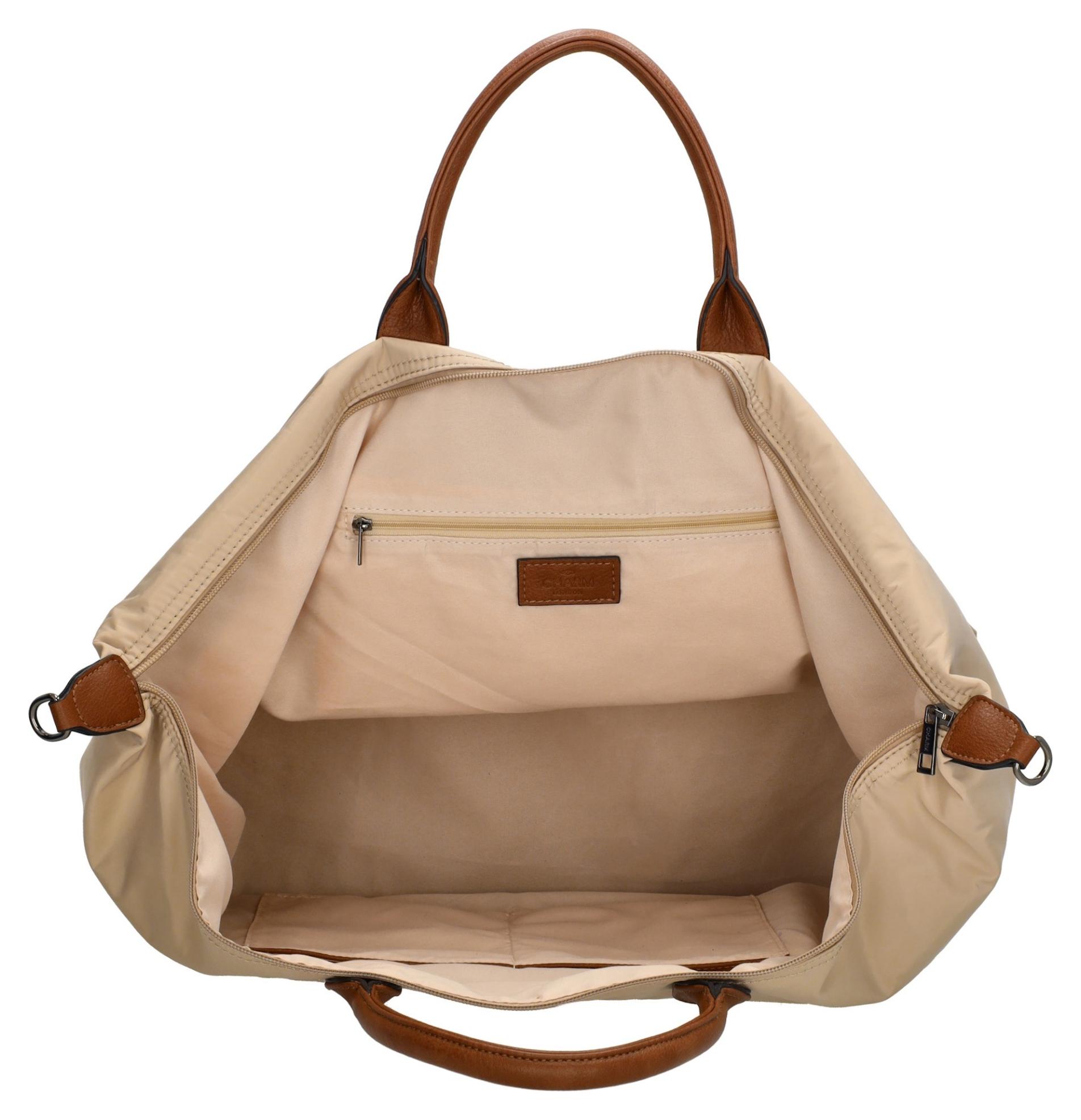 Dámská cestovní taška Charm London Buckingham W00324 Sand - Obrázek 4