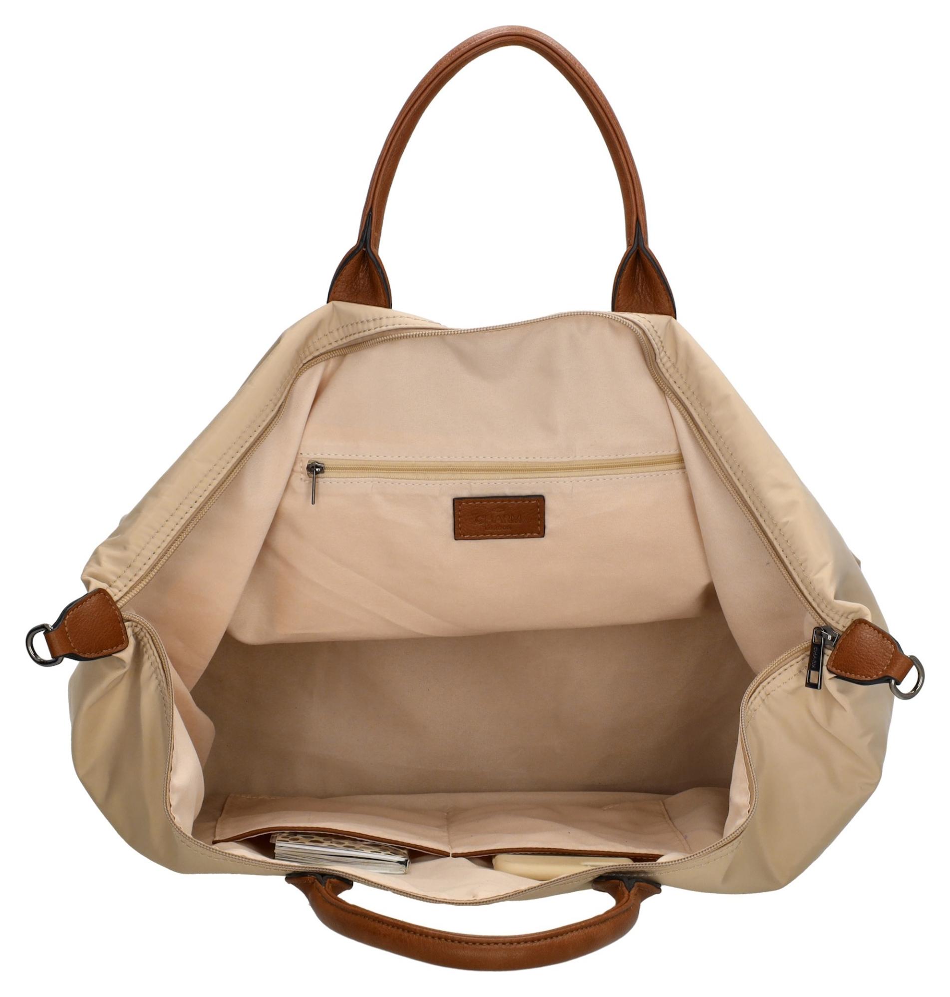 Dámská cestovní taška Charm London Buckingham W00324 Sand - Obrázek 6