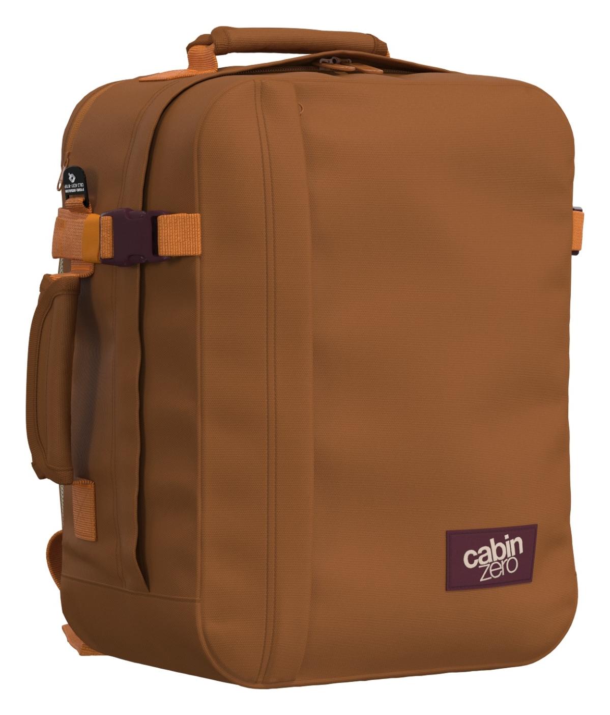 Batoh do letadla 40x30x20 CabinZero Classic Tech 28L Cinnamon