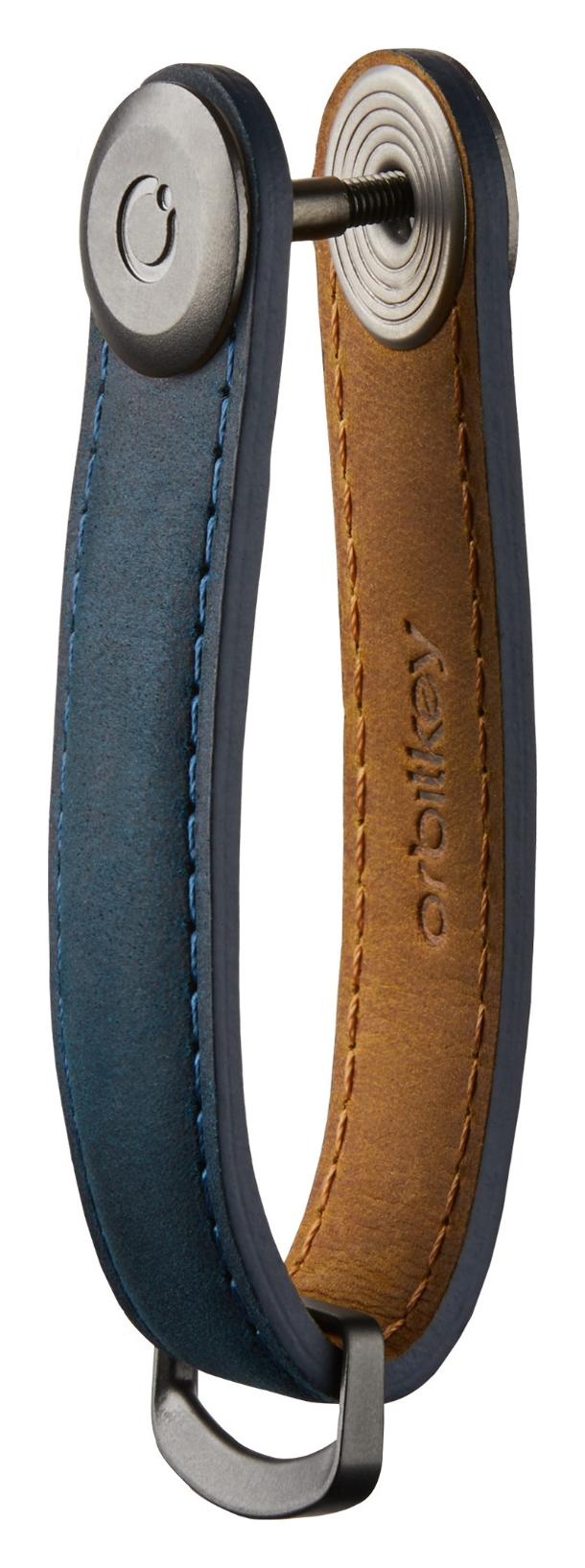 Orbitkey Crazy Horse Marine Blue with Blue Stitching - Image 3