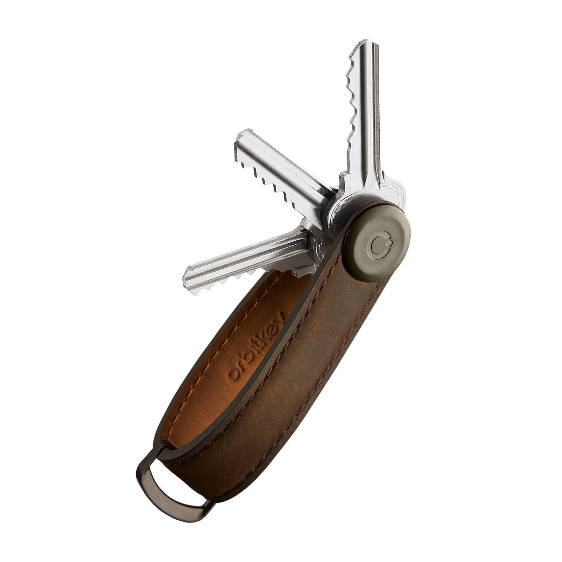 E-shop Orbitkey Crazy Horse Oak Brown with Brown Stitching