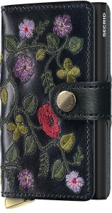 Secrid Miniwallet Premium Stitch Floral Black