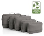 Heys Ecotex Packing Cube 5 Pc Set Grey Stone