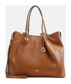 L.Credi Ebony Shopper Cognac