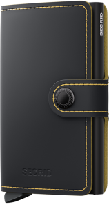 Secrid Miniwallet Matte Black Ochre