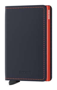 Secrid Slimwallet Matte Nightblue & Orange