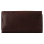 Lagen leather wallet V13 Dark brown