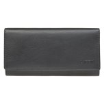 Lagen Dámská peněženka kožená W102/L Černá