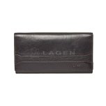 Lagen Dámská peněženka kožená W-2025/T Černá