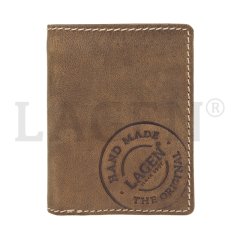 Lagen Pánská peněženka kožená 5096 Hnědá