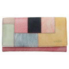 Lagen dámská peněženka kožená V-17/R Lipstick/multi