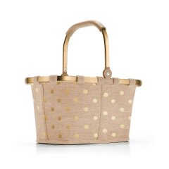 Reisenthel Carrybag XS Frame Metallic Dots Coffee