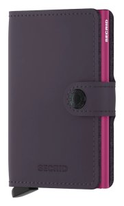 Secrid Miniwallet Matte Dark Purple-Fuchsia