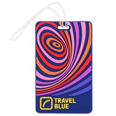 Travel Blue Waves Id Tag