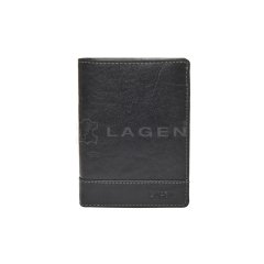 Lagen Pánská peněženka kožená V-26/T Black