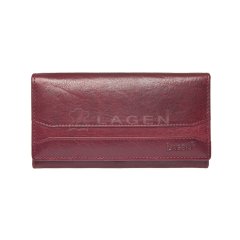 Lagen Dámská peněženka kožená W-2025/T Vínová