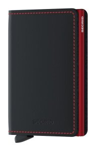 Secrid Slimwallet Matte Black&Red