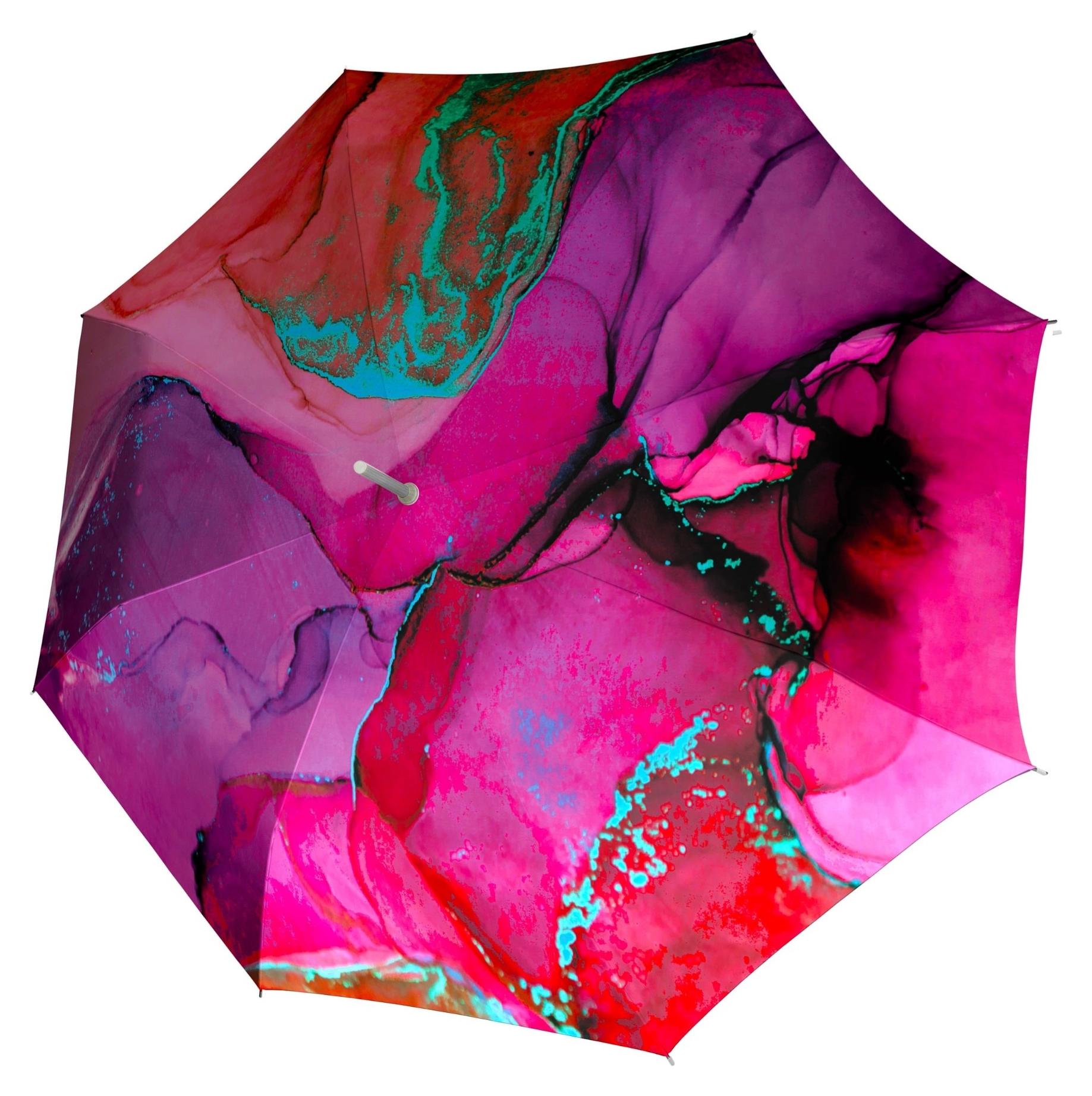 Velký deštník Doppler Carbonsteel Long AC Marble Pink - Obrázek 2