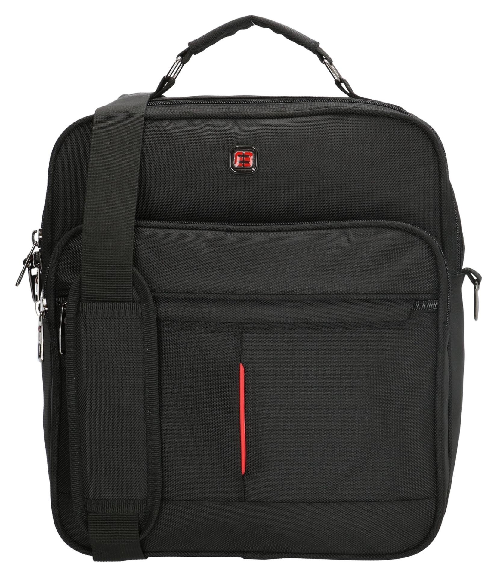 Taška přes rameno Enrico Benetti Cornell Reporter Bag Black