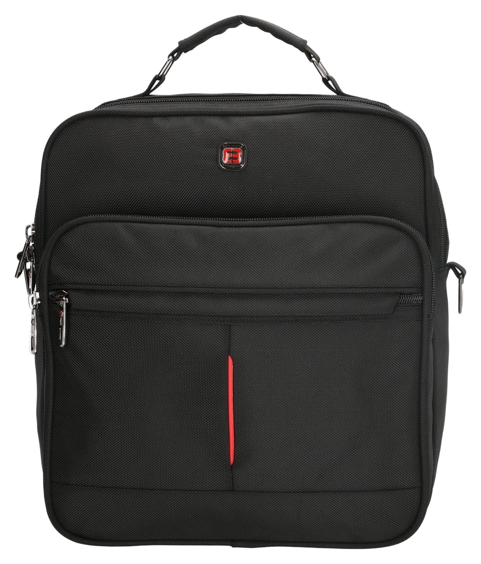 Taška přes rameno Enrico Benetti Cornell Reporter Bag Black