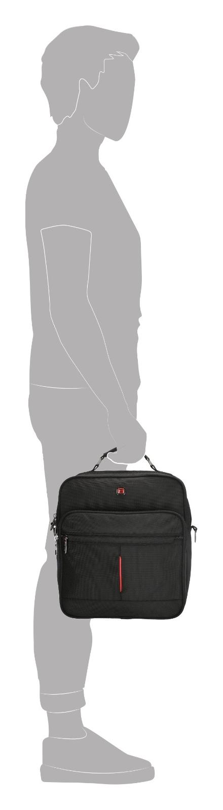 Taška přes rameno Enrico Benetti Cornell Reporter Bag Black