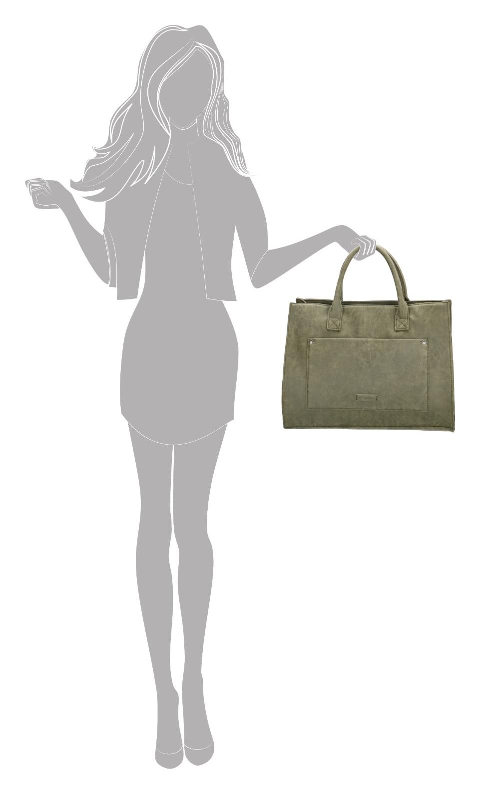 Dámská taška na notebook Enrico Benetti Bobbi 66523 Olive - Obrázek 6