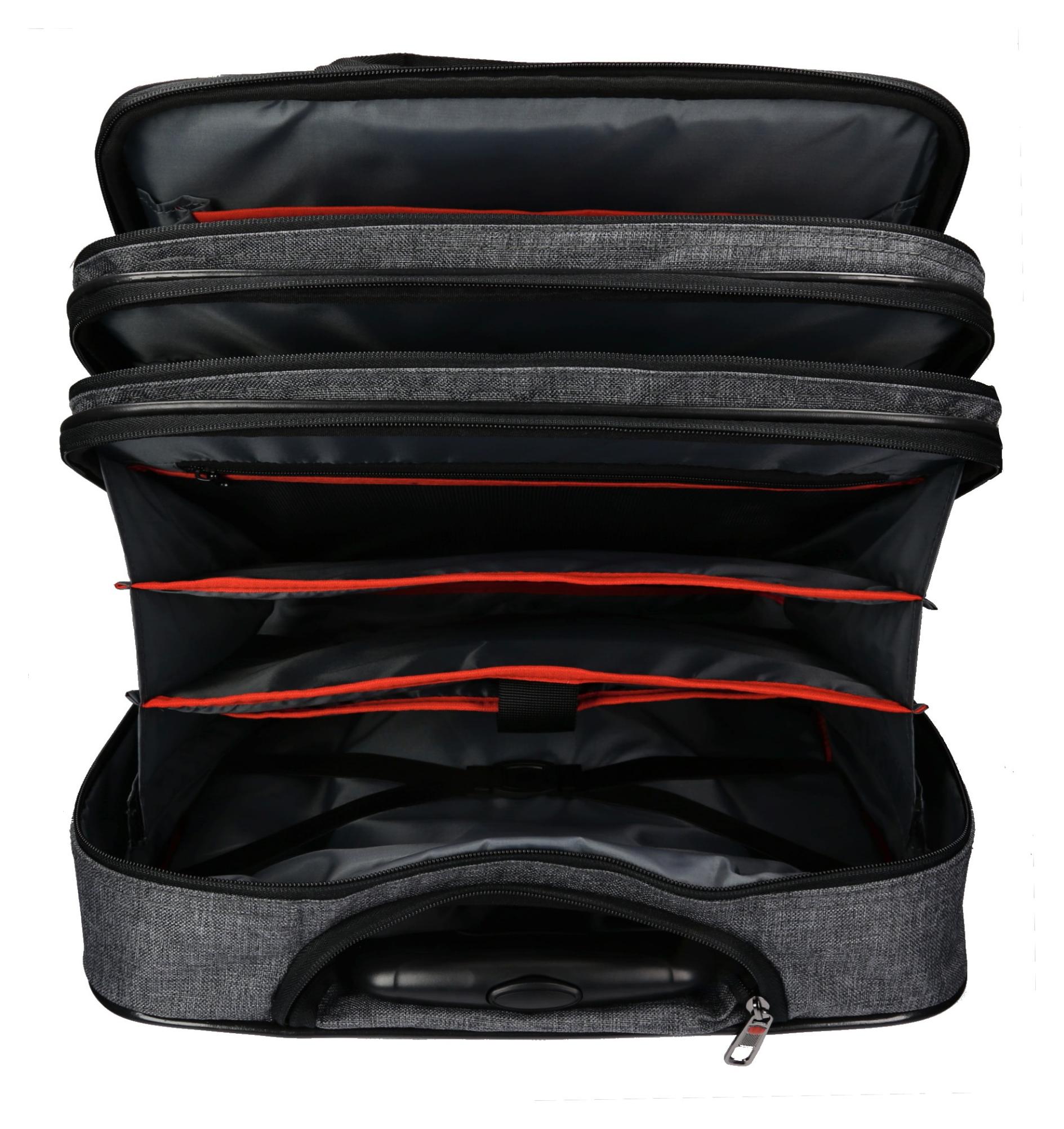 Enrico Benetti Frankfurt Notebook Trolley 24 l Grey - Obrázek 5