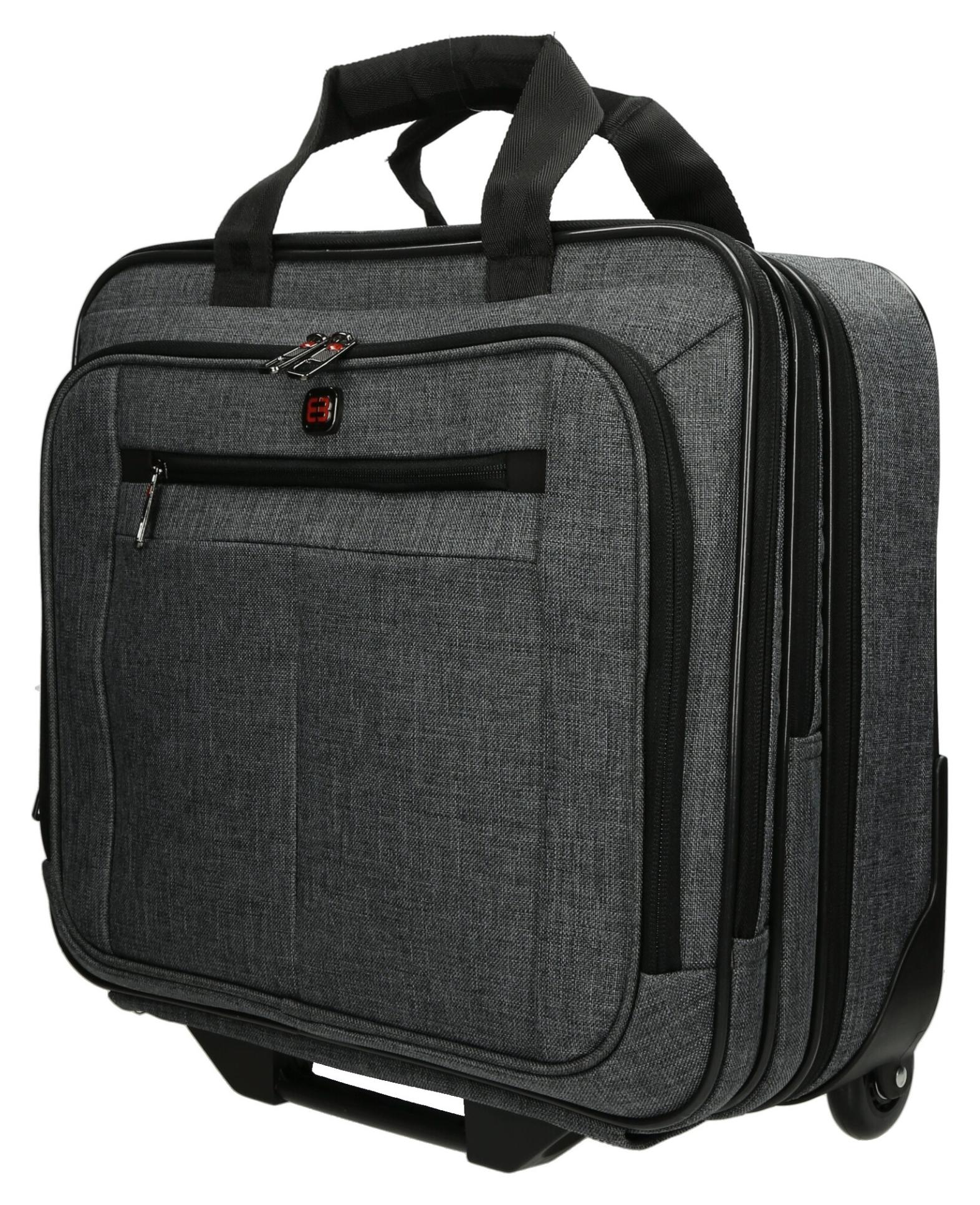 Enrico Benetti Frankfurt Notebook Trolley 24 l Grey - Obrázek 3