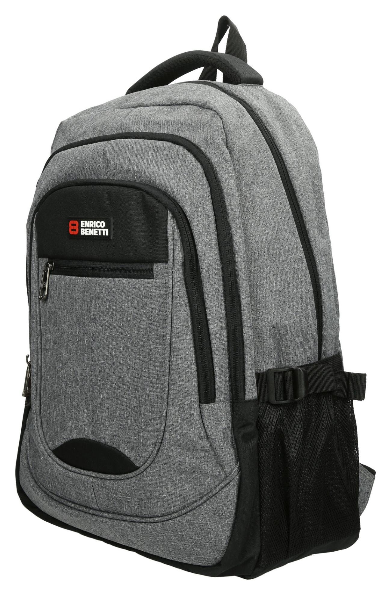 Enrico Benetti Hamburg Notebook Backpack 35,5 l Light Grey - Image 2