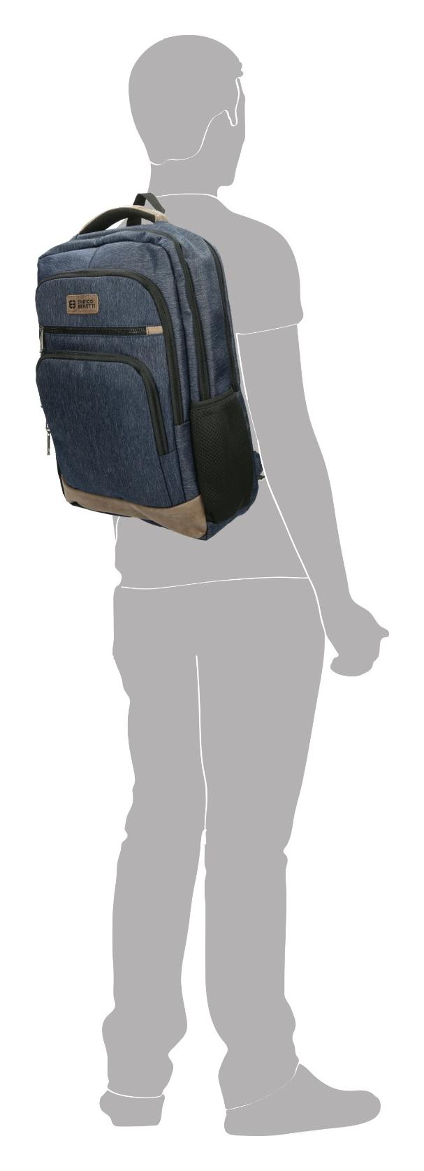 Enrico Benetti München Notebook Backpack 21 l Blue - Image 5