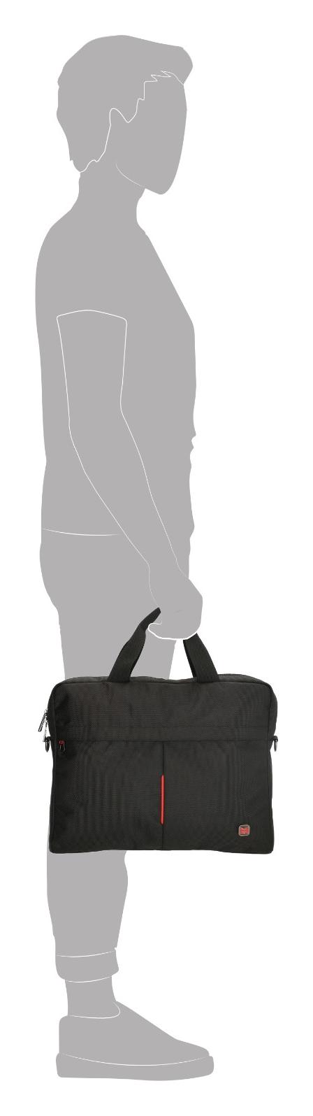 Enrico Benetti Cornell 15,6" Notebook Bag Black - Obrázek 6