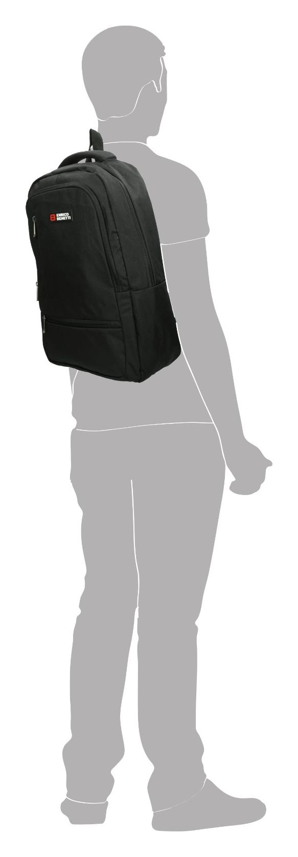 Batoh na notebook Enrico Benetti Hamburg 62124 Black (obrázek 5)