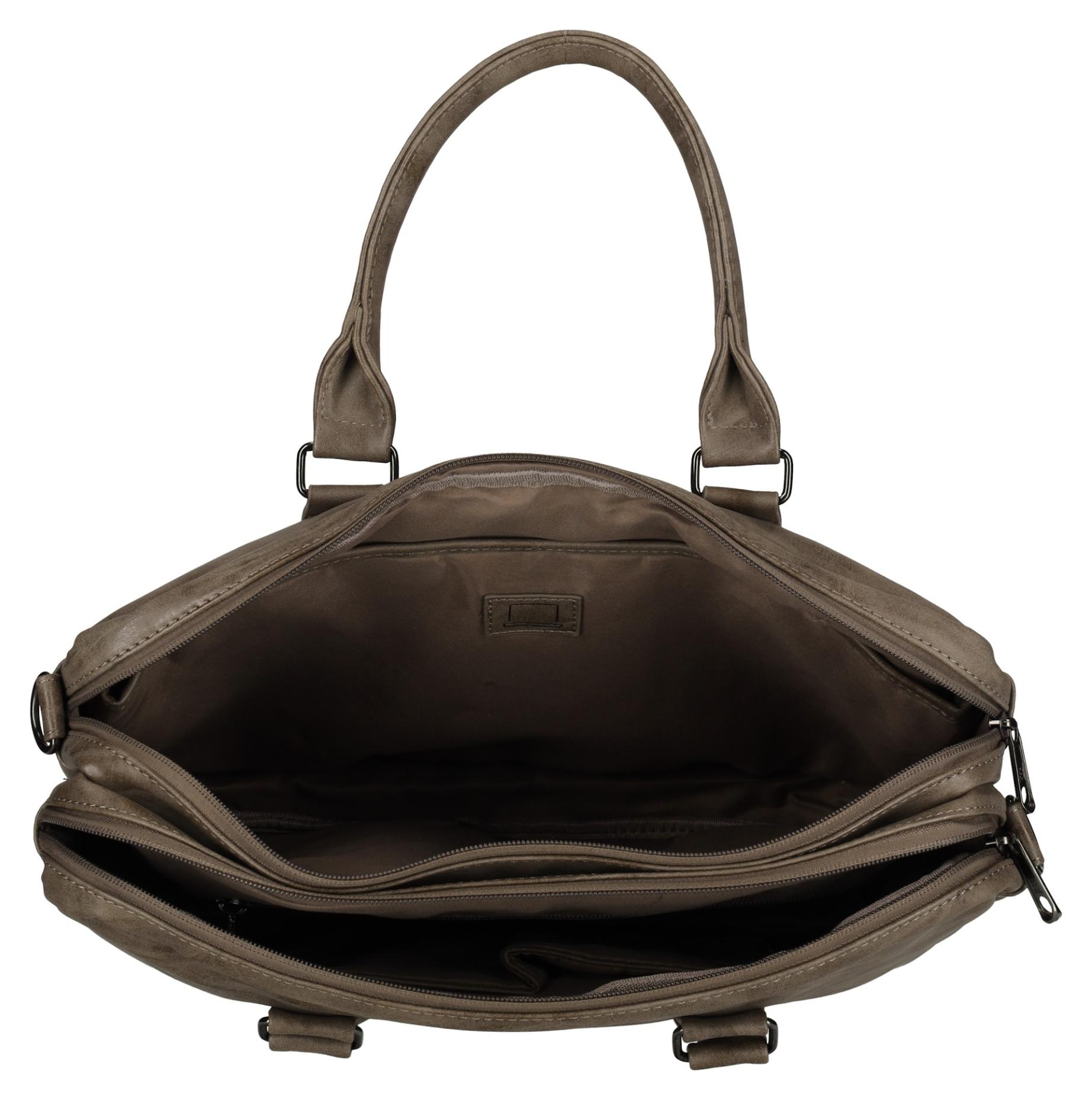 Pánská taška na notebook Enrico Benetti Rotterdam 15" Notebook Bag Medium Taupe (obrázek 5)