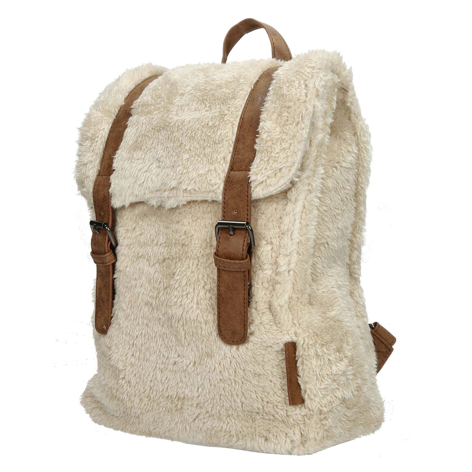 E-shop Enrico Benetti Teddy Tablet Backpack Off-White