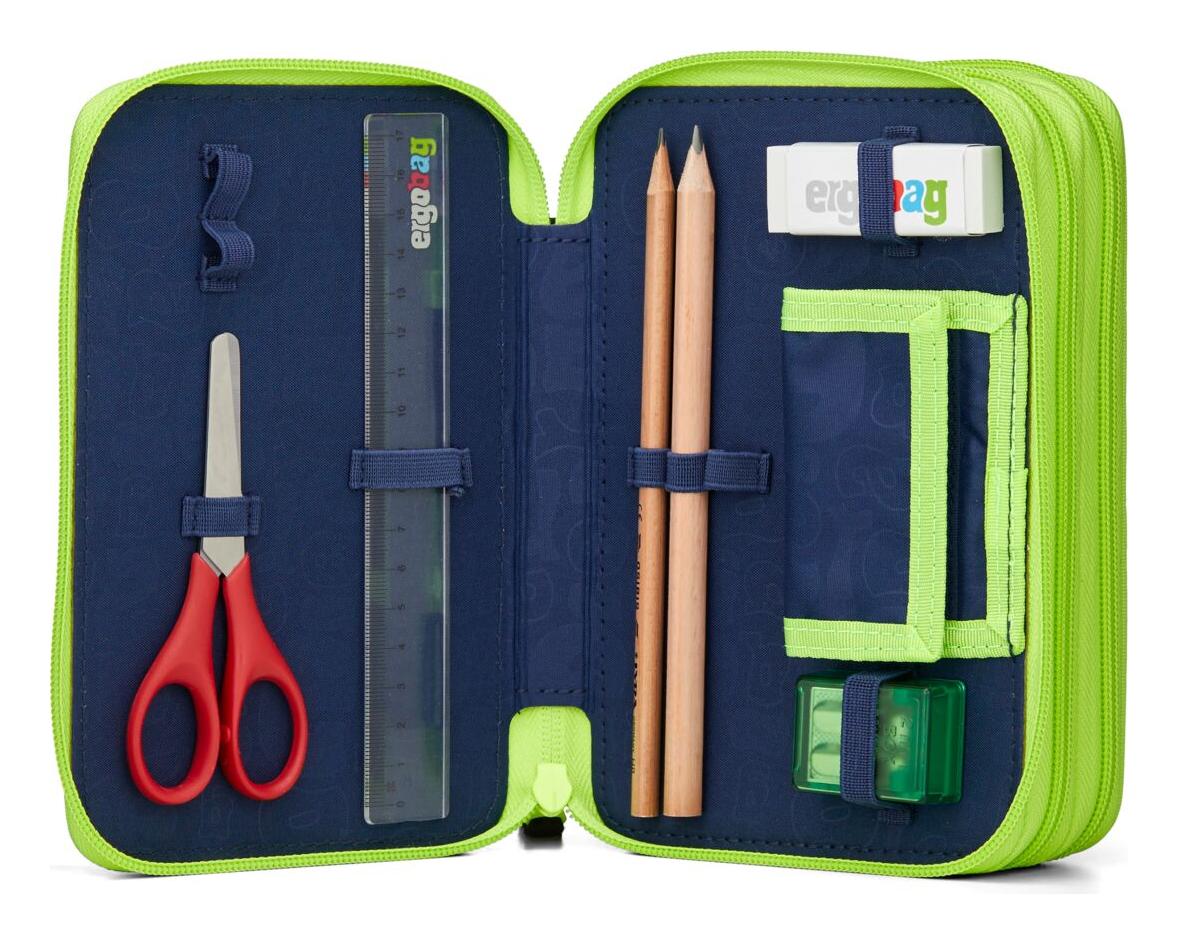 Penál do školy Ergobag Maxi Pencil Case CyBear Race