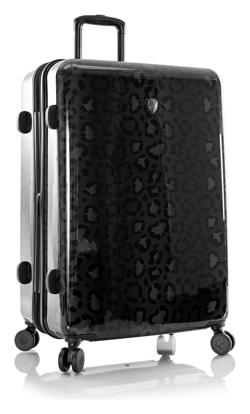 Velký cestovní kufr na kolečkách Heys Black Leopard L