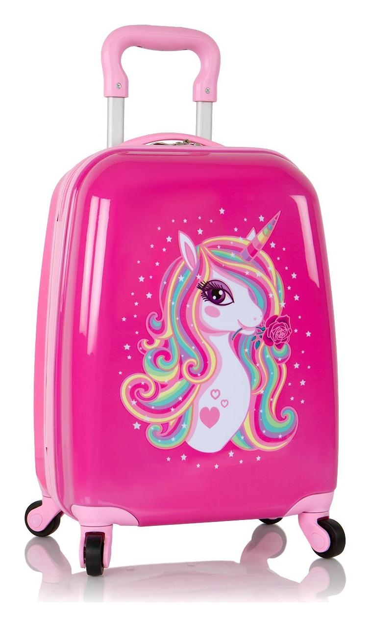 Kufr pro děti Heys Kids 4w Unicorn Rose