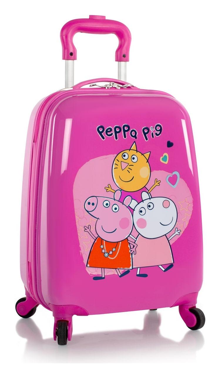 Dětský kufřík na kolečkách Heys Kids Peppa Pig 4w Pink