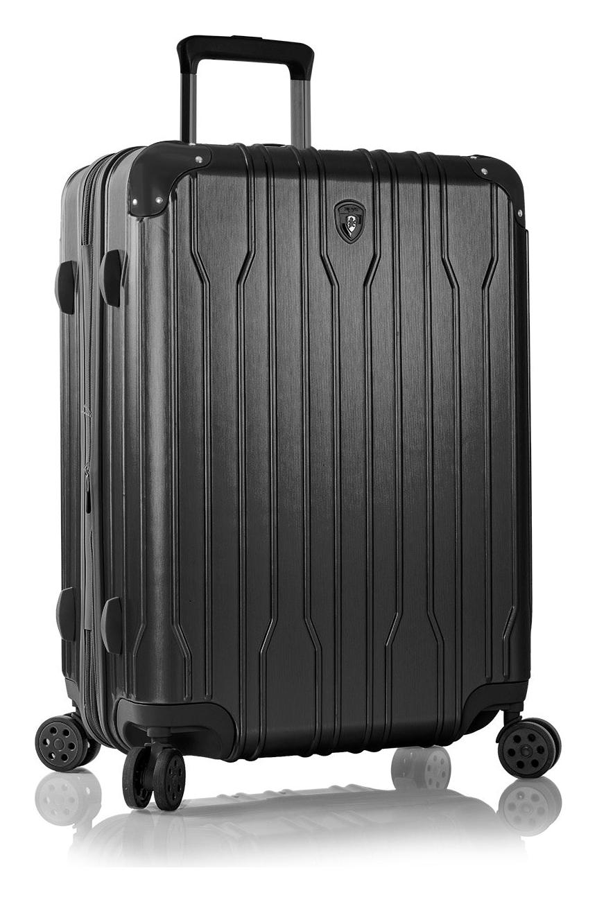 Střední cestovní kufr na kolečkách Heys Xtrak M Black