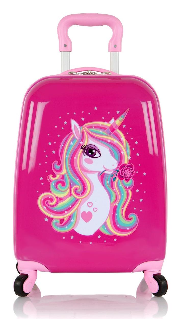 Kufr pro děti Heys Kids 4w Unicorn Rose
