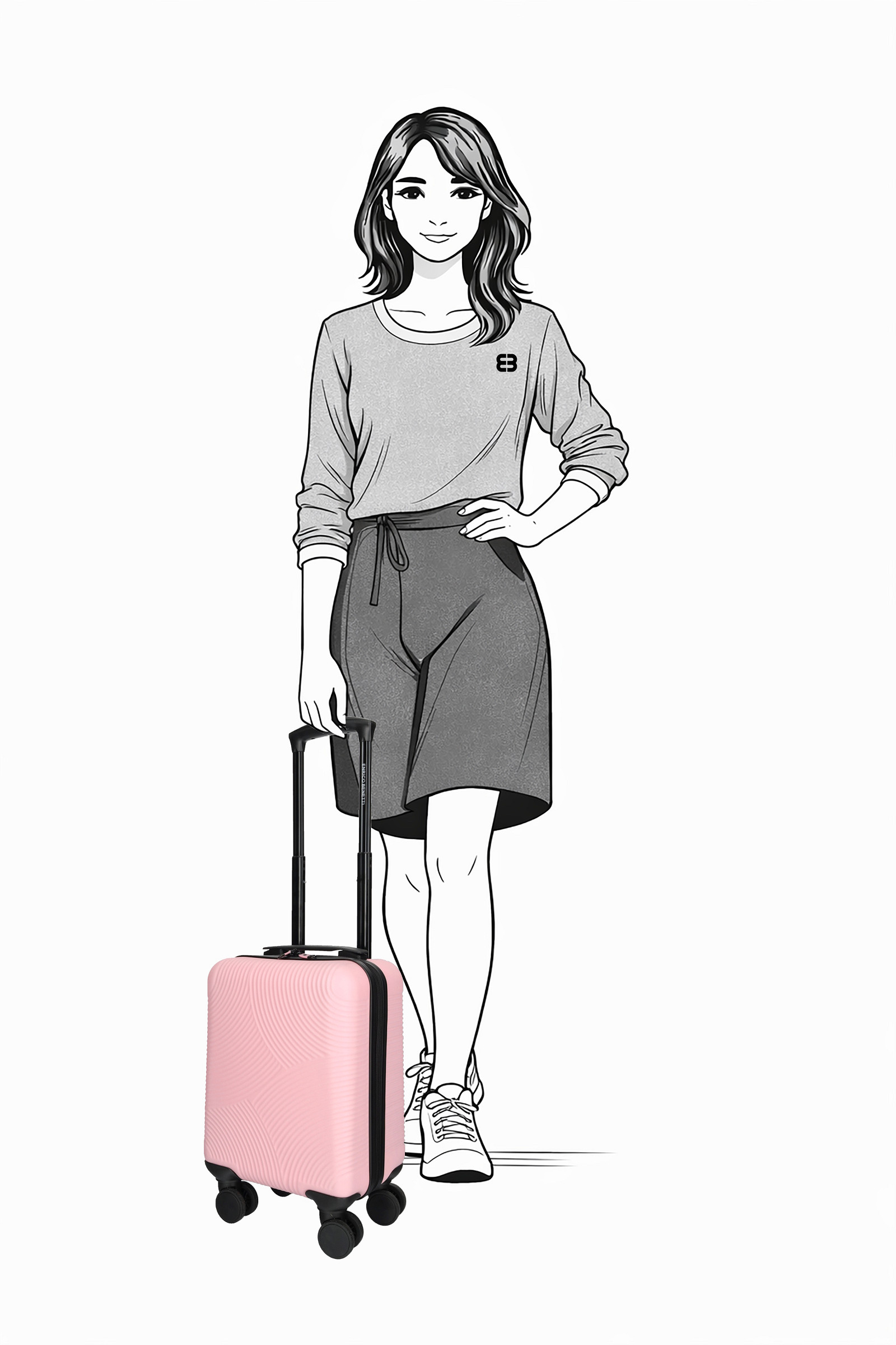 Příruční kufr Enrico Benetti Louisville 39040-40 Pink