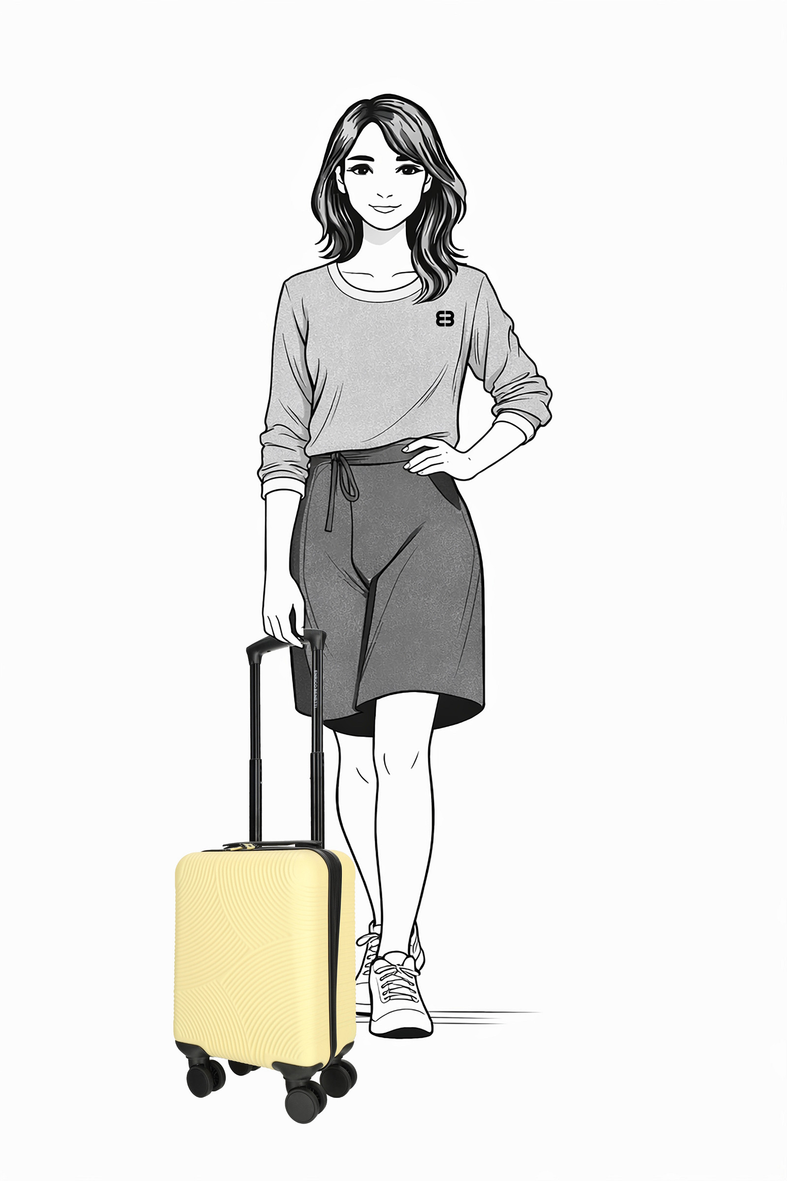 Příruční kufr Enrico Benetti Louisville 39040-40 Yellow