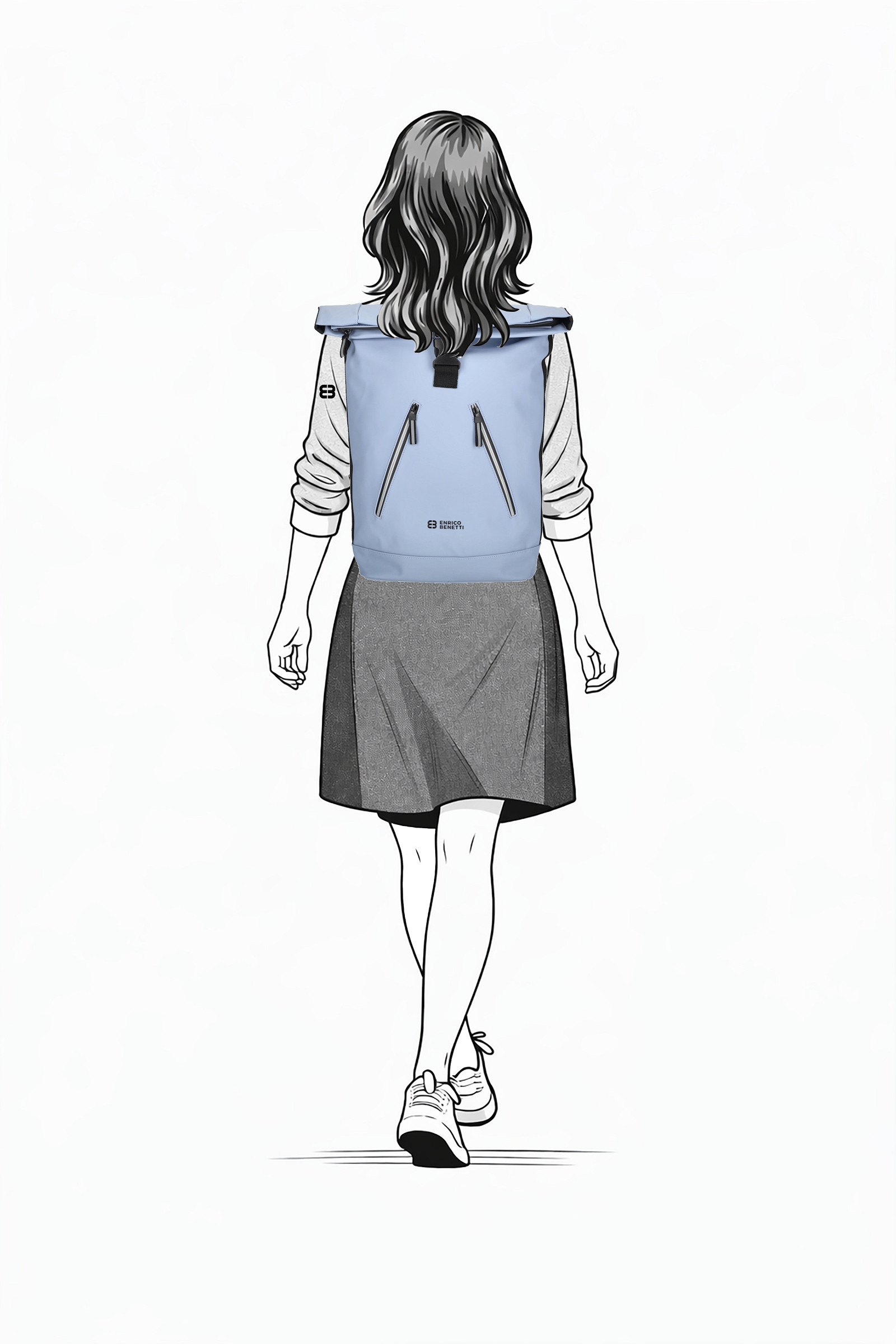 Batoh na notebook Enrico Benetti Bergen 56003 Jeansblue