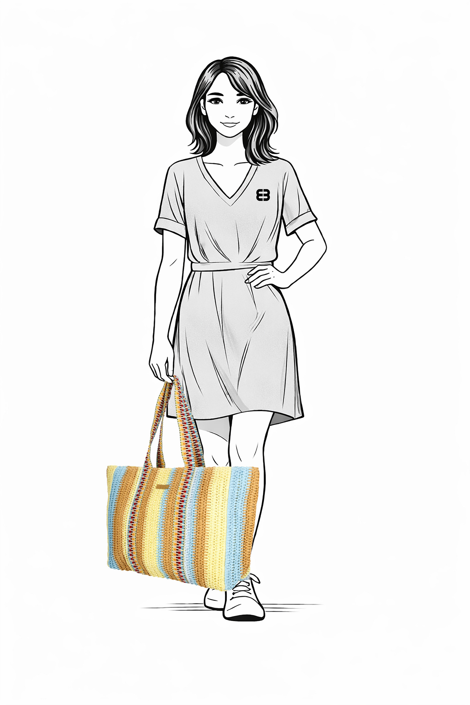 Taška na pláž Enrico Benetti Marbella 61001 Multicolor-3