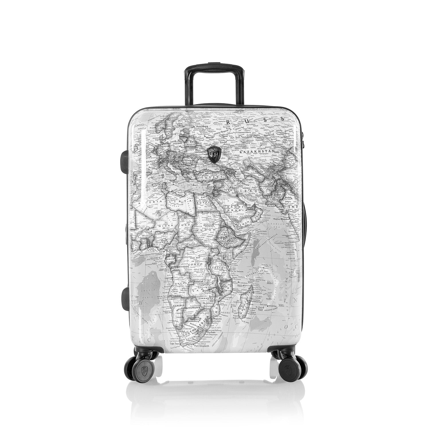 Střední cestovní kufr na kolečkách Heys Journey 3G M Black/White Map (obrázek 3)