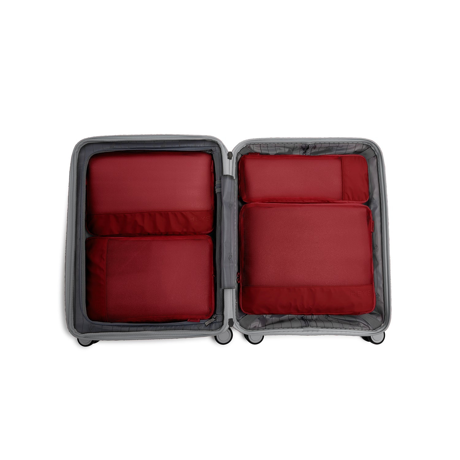 Cestovní organizéry Heys Ecotex Compression Packing Cube 4 Pc Set Red Maple (obrázek 4)