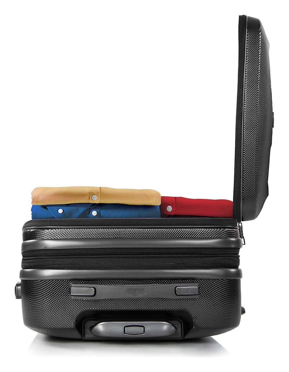 Střední skořepinový kufr Heys Vantage Smart Luggage M Black (obrázek 4)
