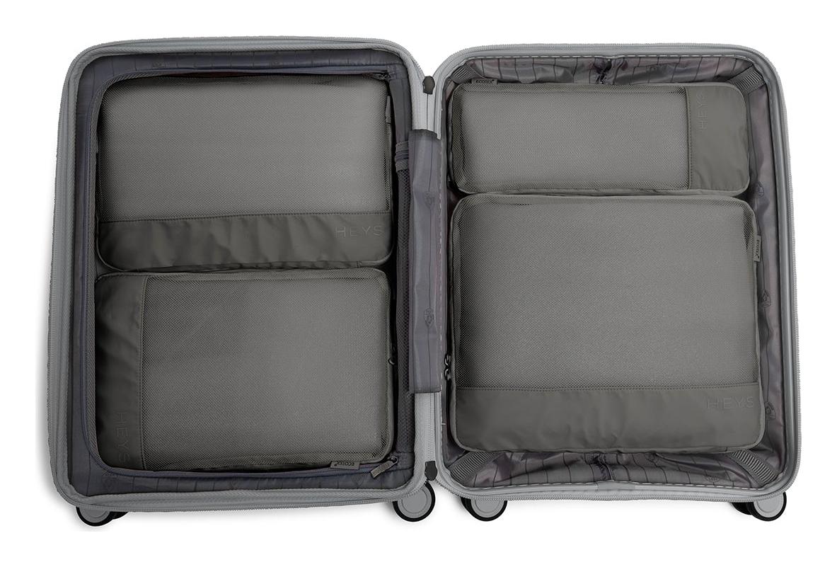 Cestovní organizéry Heys Ecotex Compression Packing Cube 4 Pc Set Grey Stone (obrázek 4)