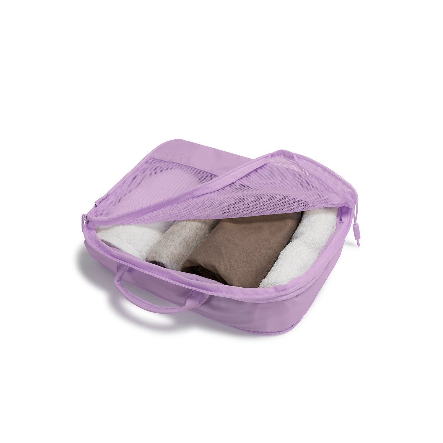 Cestovní organizéry Heys Ecotex Compression Packing Cube 4 Pc Set Lilac Blossom (obrázek 6)