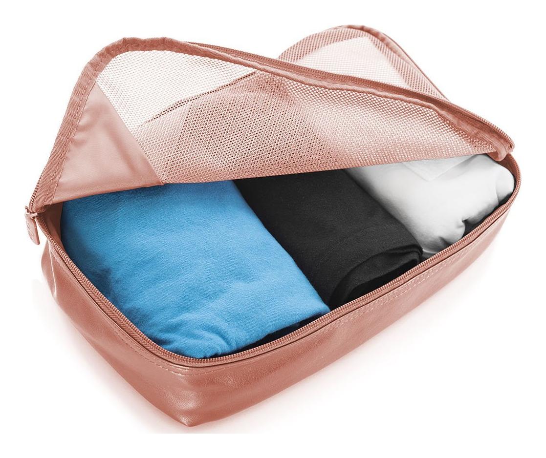 Heys Metallic Packing Cube 5pc Rose Gold - Image 3